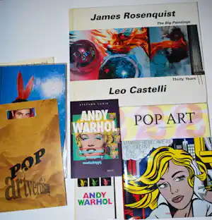 James Rosenquist - 2x Warhol & nog 5 boekwerken verkauft für € 75!