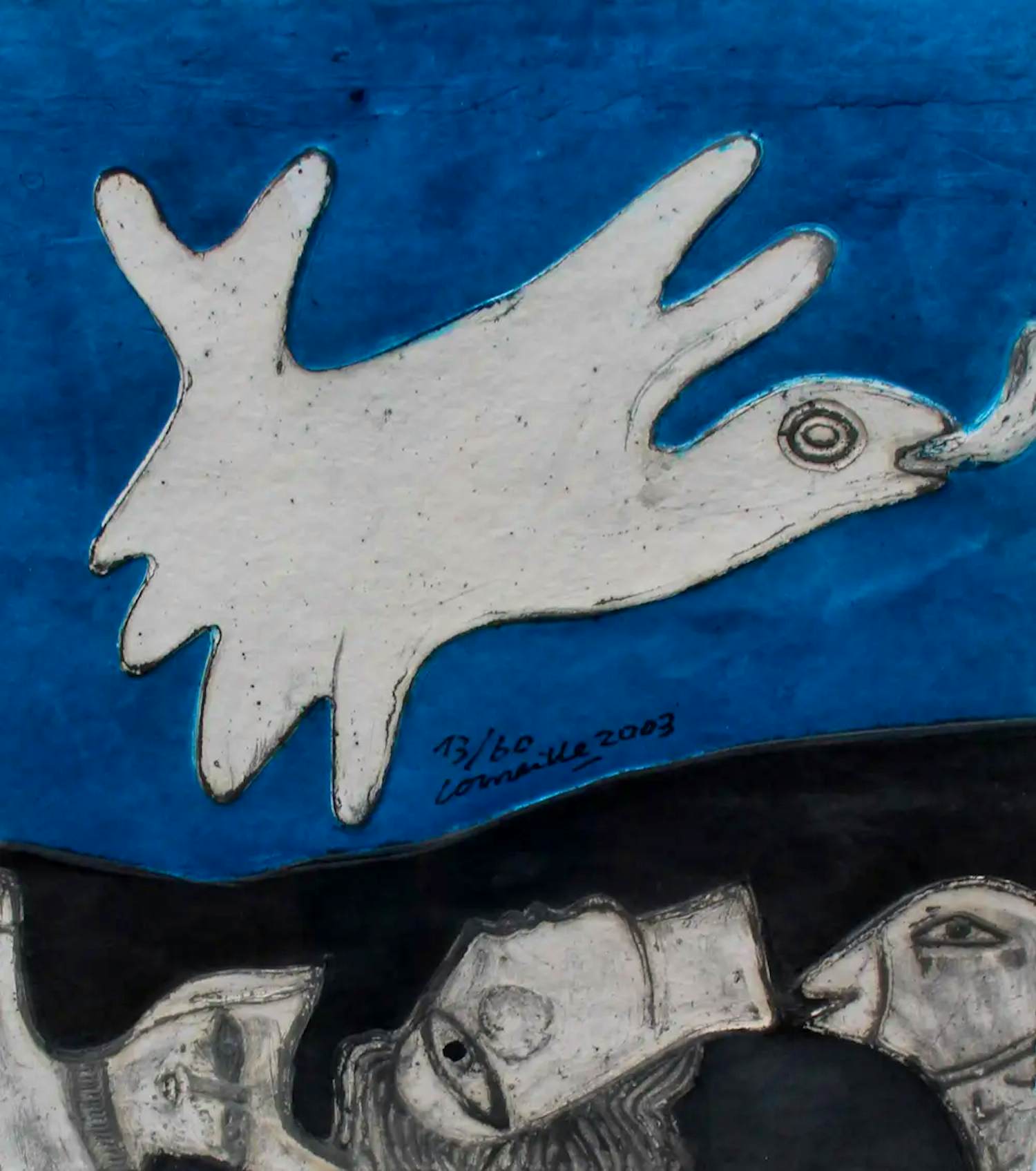 Corneille - Ingelijste aquagravure - 2003 (nette lijst!) verkocht voor € 599!