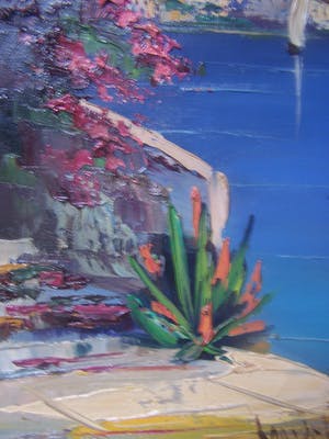 Jan Bevort - Mediterraan kustgezicht. kopen? Bied vanaf 60!