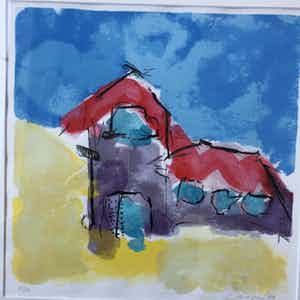 Henk van Vessem - zonder titel maar met lijst verkocht voor € 75!