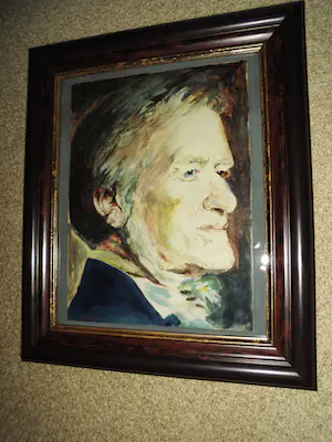 Hubert Josef Maassen - Componist Wagner - Aquarel kopen? Bied vanaf 40!