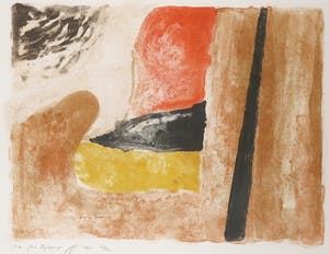 Jan Dijker - Litho, Z.T. Abstracte compositie - Ingelijst kopen? Bied vanaf 35!