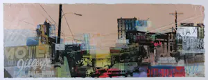 George Heidweiller - Zeefdruk, Cityscape 4 - Ingelijst (Groot) kopen? Bied vanaf 100!