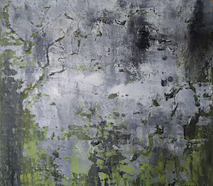 Helen Nieuwendijk - Acryl op paneel, Rimpeling in de nacht kopen? Bied vanaf 100!