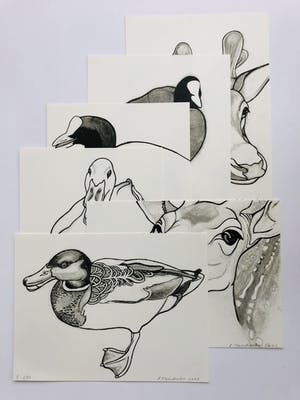 Rosemin Hendriks - box met 6 zeefdrukken PARK kopen? Bied vanaf 450!