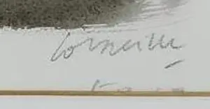 Corneille - Ingelijste met aquarel opgehoogde zeefdruk: CoBra Cat - 2003 (Uniek item!) kopen? Bied vanaf 499!