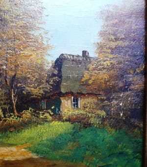 Joke Hartman-Elias - Landschap met boer en kar jaren '50 kopen? Bied vanaf 65!