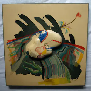 Joop Jongbloed - Gemengde techniek , Bellen blazen – 60 x 60 cm – 1981 kopen? Bied vanaf 150!