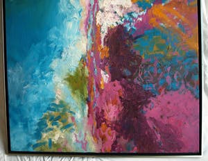 Jasmin Genzel - Olieverf op doek , GROOT en goed ingelijst– 136 x 105 cm - 1996 kopen? Bied vanaf 250!