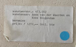 Anne van der Waerden - grote vaasvorm kopen? Bied vanaf 100!