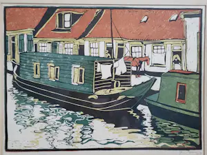 Cees Bolding - Woonboot aan de kade. kopen? Bied vanaf 49!