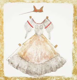 Inez Creuwels - Ets, Baljurk met feestmasker kopen? Bied vanaf 1!