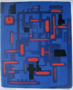 Wim Motz - Litho "Industrie" kopen? Bied vanaf 40!