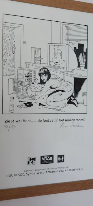 Herr Seele - 1 Offset Print - Zie je wel Henk, ... de fout zat in het moederbord? kopen? Bied vanaf 125!