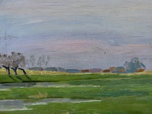 Cor Noltee - (1903-1967) Landschap met huizen aan de horizon kopen? Bied vanaf 100!