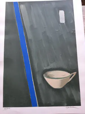 Hannes Postma - zeefdruk, Z.t. (kopje) kopen? Bied vanaf 40!