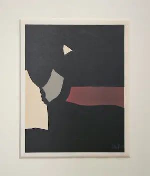 Nicolas de Staël - Composition sur fond noir - 1958 - Lithografie gesigneerd en gedateerd kopen? Bied vanaf 250!