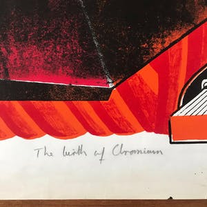 Michael Challenger - Op-Art! - Gesigneerde Zeefdruk - 'The Birth Of Chromium' - 1966 - 20/20 kopen? Bied vanaf 34!