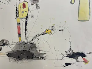 Wim de Haan - Abstracte compositie kopen? Bied vanaf 220!