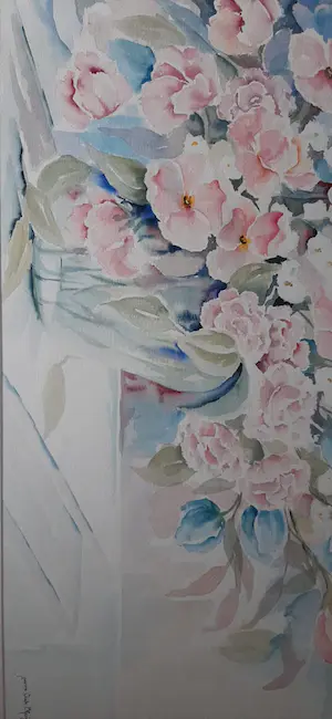 Yvonne Oude Elferink - Aquarel bloemen kopen? Bied vanaf 100!
