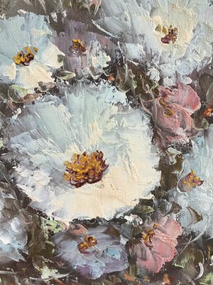 Eddy Samson - Pot met bloemen. kopen? Bied vanaf 1!