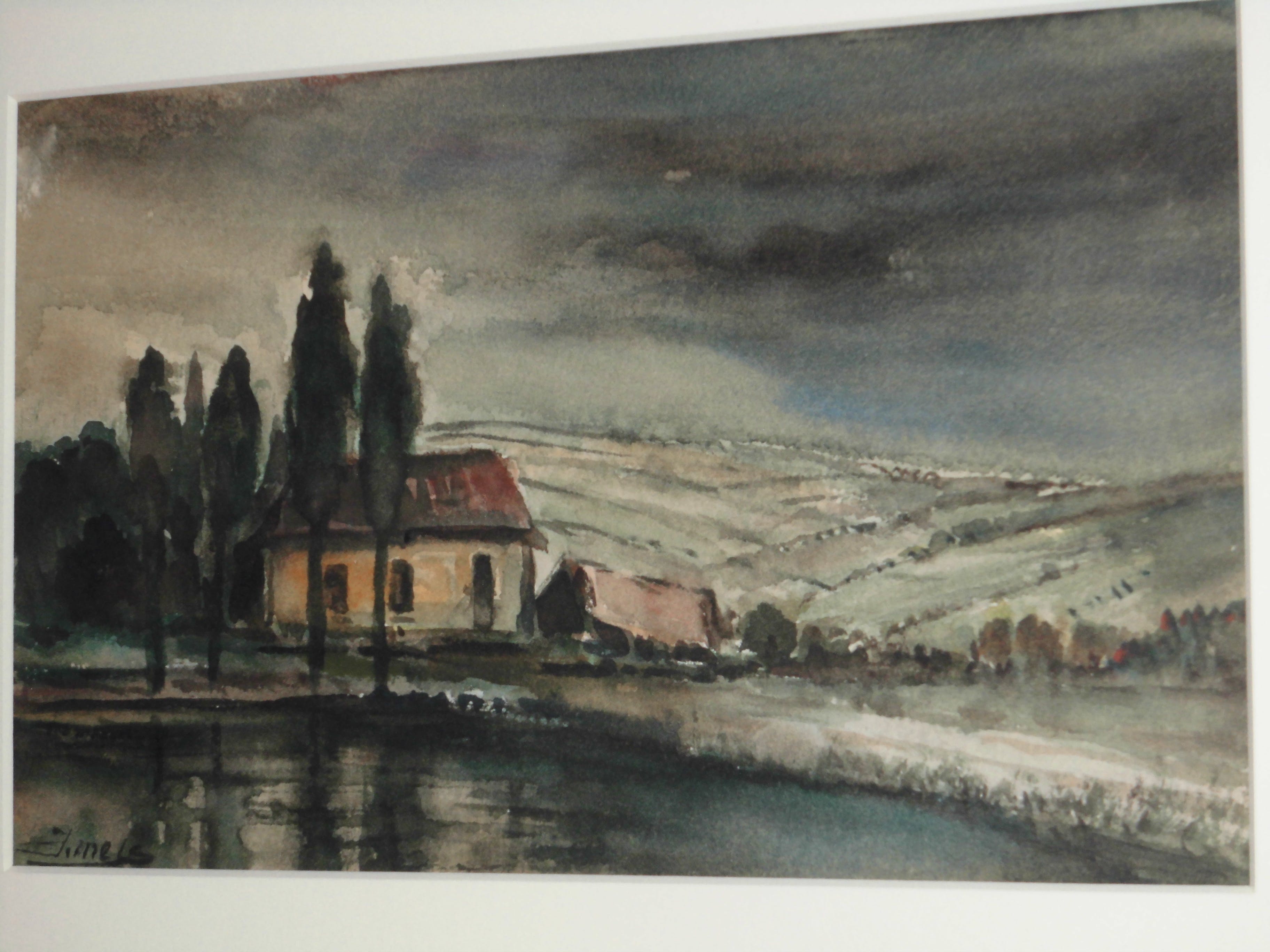 Jacques Mels - Aquarel - Landschap kopen? Bied vanaf 45!