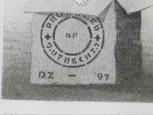 Dolf Zwerver - Meisje uit doos - Ets kopen? Bied vanaf 80!