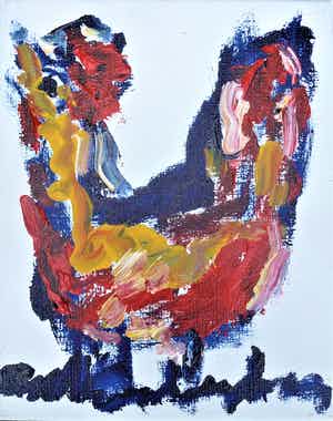 Anton Heyboer - De oervogel . verkocht voor € 425!