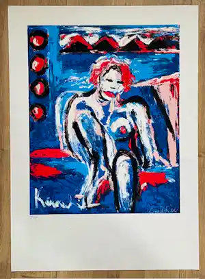 Jacob Kanbier - Lot van 6 zeefdrukken / grafiek van Jacob Kanbier verkauft für € 115!