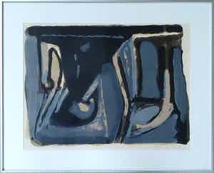 Bram van Velde - Litho - Ingelijst verkocht voor € 225!