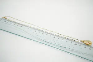 20- Zeer fijn 14 Krt gouden collier met fraai opengewerkte moeder & kind hanger kopen? Bied vanaf 155!