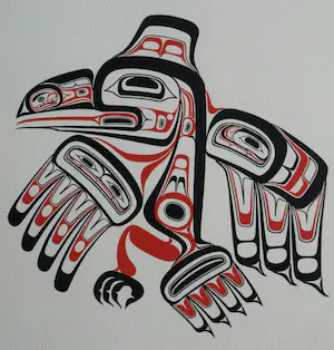 Bill Reid - Zeefdruk, Haida Raven “Xuuya” kaufen? Bieten Sie von 1!