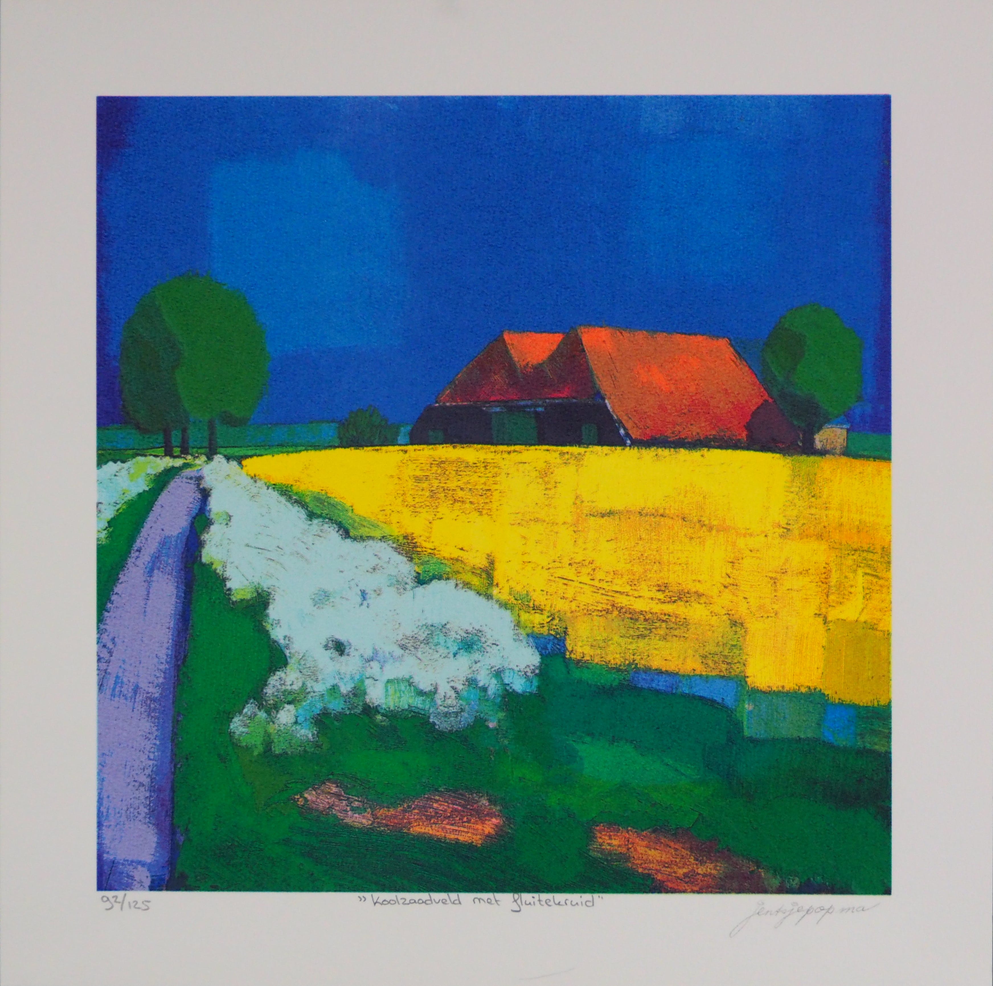 Jentsje Popma - Koolzaadveld met fluitekruid kopen? Bied vanaf 70!