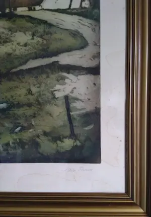 Johan Niels Martinus Thorsøe - (1834-1909) - Huis aan het water - Kleurenets kopen? Bied vanaf 1!
