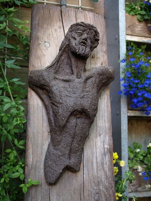 Klaas Pijlman - Buste van Chamotte / Aardewerk op paneel , Jezus Christus - ca. 1970 kopen? Bied vanaf 1!