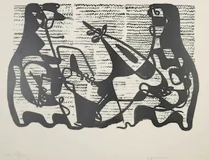 Koos van Vlijmen - Litho, Zonder titel kopen? Bied vanaf 1!
