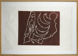 Wim Izaks - Houtsnede op Japans papier, Vrede - Ingelijst (Groot) kopen? Bied vanaf 1!