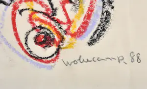 Theo Wolvecamp - Pastelkrijt, Abstracte compositie kopen? Bied vanaf 250!