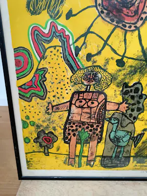 Corneille - "La Colline enrubannée" (1970) - Zeldzame kleurenlithografie kopen? Bied vanaf 495!