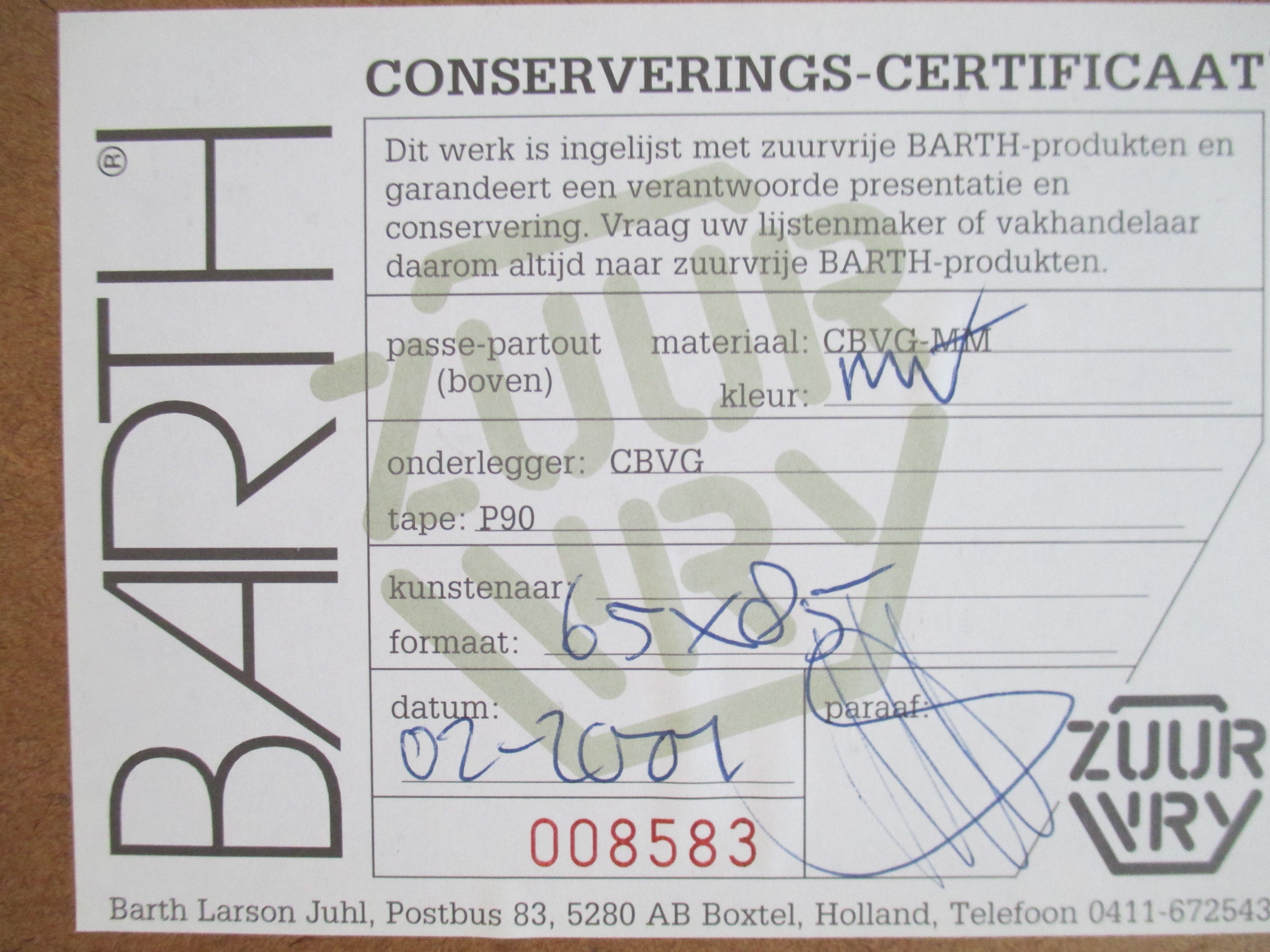 Lon Buttstedt - Ingelijste litho 'Bowl of rain'  kopen? Bied vanaf 50!