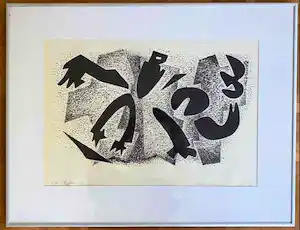 Koos van Vlijmen - Abstracte figuren vendu pour 40€ !