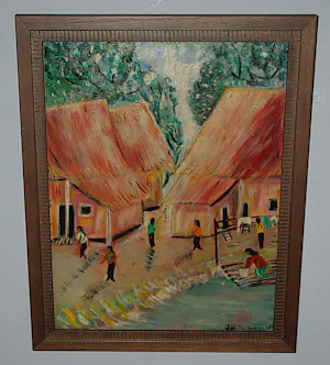 Aquilla Agnes Seekings - Singapore/Maleisië - olieverfschilderij ca. 1966 kopen? Bied vanaf 150!