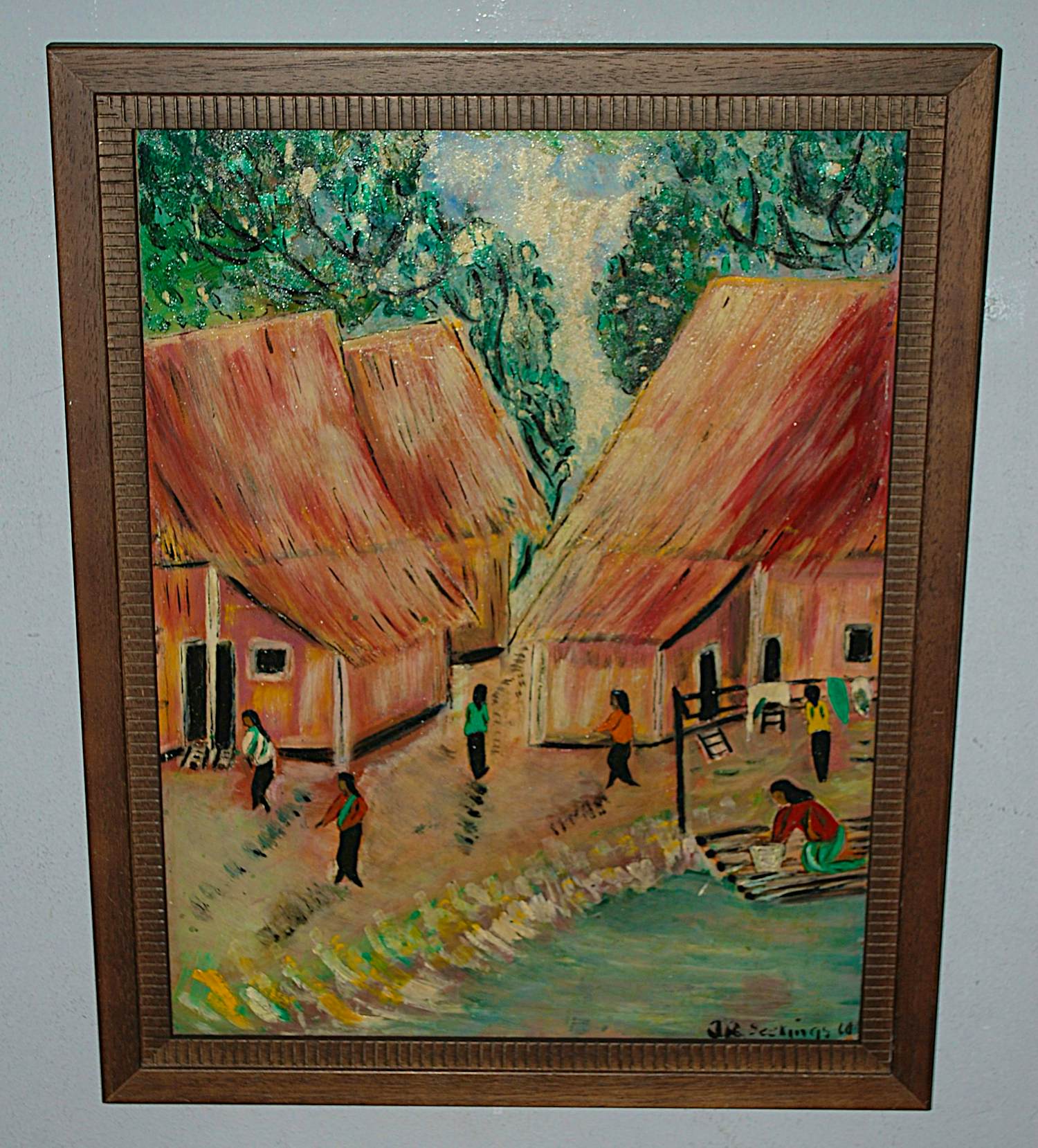 Aquilla Agnes Seekings - Singapore/Maleisië - olieverfschilderij ca. 1966 kopen? Bied vanaf 150!