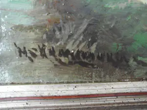 Hendrik Cornelis Kranenburg - Olieverf - Boer met koe op landweg kopen? Bied vanaf 70!