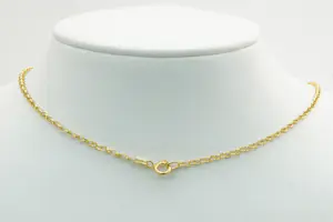 1174- Gracieus 18krt geel gouden Indiaas halssierraad - roze rode stenen kopen? Bied vanaf 380!