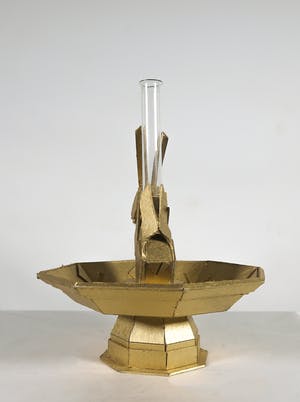 Lars Borst - 3D werk van karton met glazen testbuis kopen? Bied vanaf 1!