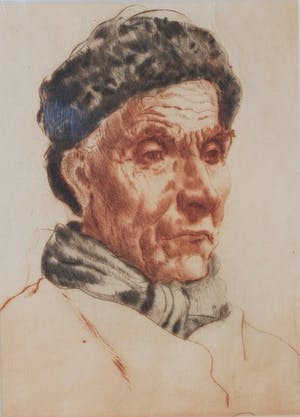 Georg Hering - Volendammer visser - ets - nr. 1/20 kopen? Bied vanaf 30!