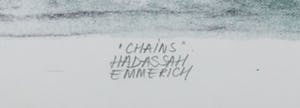 Hadassah Emmerich - Zeefdruk, Chains - Ingelijst (Zeer groot) kopen? Bied vanaf 100!