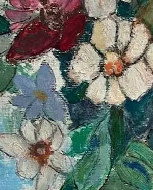 Niet of onleesbaar gesigneerd - Pot met boeket kopen? Bied vanaf 1!