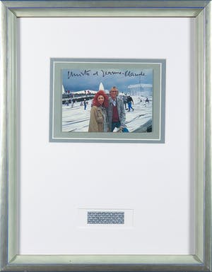 Christo - Handgesigneerde artcard Wrapped Reichstag met stofmonster + boek kopen? Bied vanaf 1!